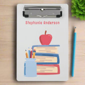 Aangepaste naam l Waterverf Elementary Teacher Kin Mini Klembord