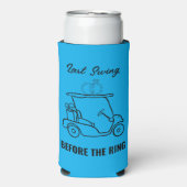 Aangepaste naam laatste swing voor de ring seltzer blikjeskoeler (Seltzer Voorkant)