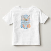 Aangepaste naam Label Paasjongen Bunny Kinder Shirts (Voorkant)
