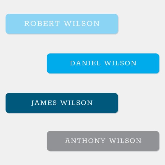 Aangepaste Naam Labels Kinderen Boys Stickers (Groep)