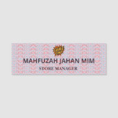Aangepaste naam Labels | Magnetische badges en lab (Voorkant)