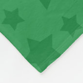 Aangepaste naam lacrosse groene sterren fleece deken (Hoek)