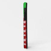 Aangepaste naam ladybug rode sneeuwvlokken groene Case-Mate iPhone case (Achterkant/links)