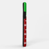 Aangepaste naam ladybug rode sneeuwvlokken groene Case-Mate iPhone case (Achterkant/rechts)