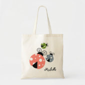 Aangepaste naam Ladybug-Tas Tote Bag (Voorkant)