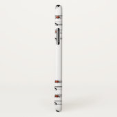 Aangepaste naam Ladybugs Muzieknoten iPhone X Hoes (Achterkant / rechts)