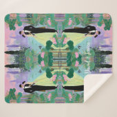 💕 Aangepaste naam Lake Kiss Sherpa deken – Knuffe (Voorkant (horizontaal))