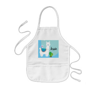 Aangepaste naam lama Childrens Apron Kinder Schort