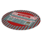 Aangepaste naam Land Bakery Circle Cutting Board Snijplank (Hoek)