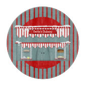 Aangepaste naam Land Bakery Circle Cutting Board Snijplank (Voorkant)