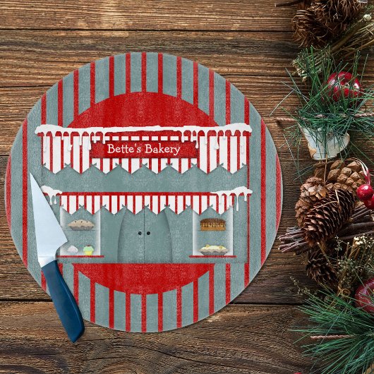 Aangepaste naam Land Bakery Circle Cutting Board Snijplank