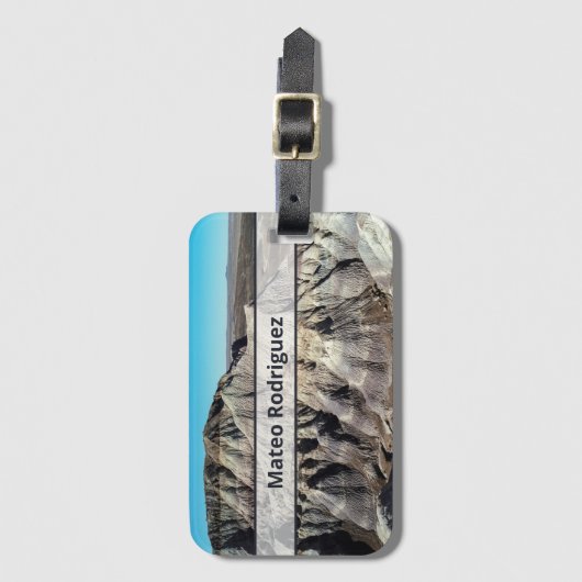 Aangepaste naam: Landschapsfoto woestijnberg Bagagelabel (Voorkant (verticaal))