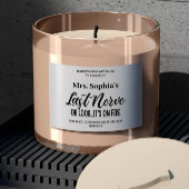 Aangepaste naam Last Nerve Candle Label Sticker