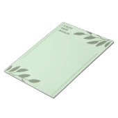 Aangepaste naam Leafy Lijst Notitieblok (Schuin)