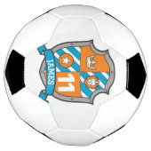 Aangepaste naam leeftijd 11 jaar voetbalschild foo voetbal (Gedraaid)