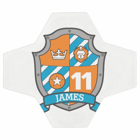 Aangepaste naam leeftijd 11 jaar voetbalschild foo voetbal (Enkel)