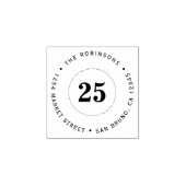 Aangepaste naam & leeftijd Surprise Party Retourad Rubberstempel (Afrduk)