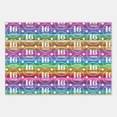 Aangepaste naam Leeftijd Verjaardag Inpakpapier Vel (Voorkant)