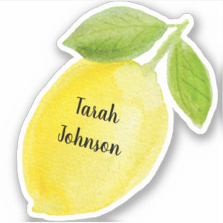 Aangepaste naam Lemon Sticker