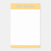 Aangepaste Naam Leraar Stationery Waardering Gift Post-it® Notes (Voorkant)