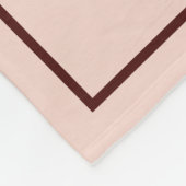 Aangepaste naam letter F goud folie blos roze roze Fleece Deken (Hoek)