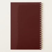 Aangepaste naam letter F goud folie blos roze roze Planner (Achterkant)