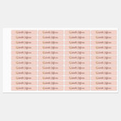 Aangepaste Naam Letter G Gold Folie Blush Pink Ros Labels (Vel)