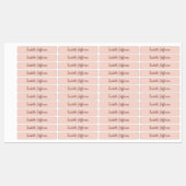 Aangepaste naam letter I goud folie blos roze roze Labels (Vel)