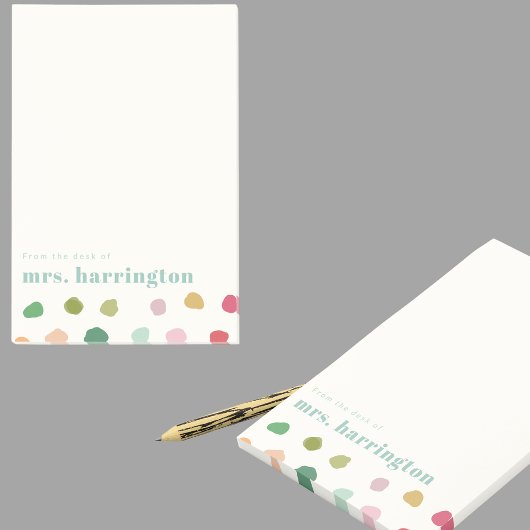 Aangepaste naam leuk cadeau voor leraren kantoorar post-it® notes