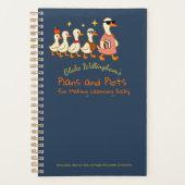 Aangepaste naam Leuk Coole Eend Planner Voor Docen (Voorkant)