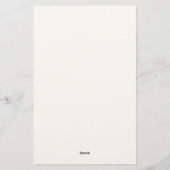 Aangepaste naam, leuk geschenk voor leraren kantoo briefpapier (Achterkant)