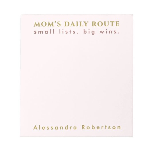 Aangepaste Naam Leuk Mam Lijst Liefhebber Pastel R Notitieblok (Voorkant)