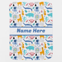 Aangepaste Naam Leuke Dieren Gepersonaliseerde Bab