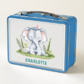 Aangepaste Naam Leuke Dieren Olifant Kinderen (Achterkant)