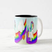 aangepaste naam leuke eenhoorn koffie mok (Voorkant rechts)