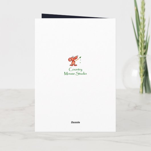 Aangepaste naam Leuke groet voor kat eigenaar Kaart (Achterkant)