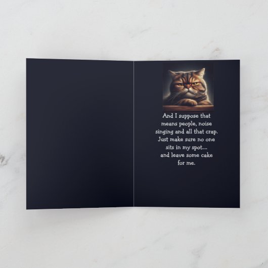 Aangepaste naam Leuke groet voor kat eigenaar Kaart (Binnen)