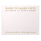 Aangepaste naam Leuke lijst Lover Minimalistische  Notitieblok (Voorkant)