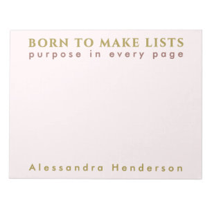 Aangepaste naam Leuke lijst Lover Minimalistische  Notitieblok