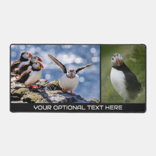 Aangepaste naam Leuke Puffins Bureaumat