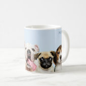 Aangepaste naam Leuke Puppies mokken (Voorkant rechts)