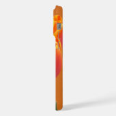 Aangepaste naam Levendige Oranje Tulp Flowers Foto iPhone Hoesje (Linkerkant)