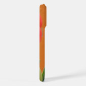 Aangepaste naam Levendige Oranje Tulp Flowers Foto iPhone Hoesje (Rechterkant)