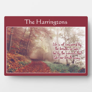 Aangepaste naam levensofferte fotoplaat