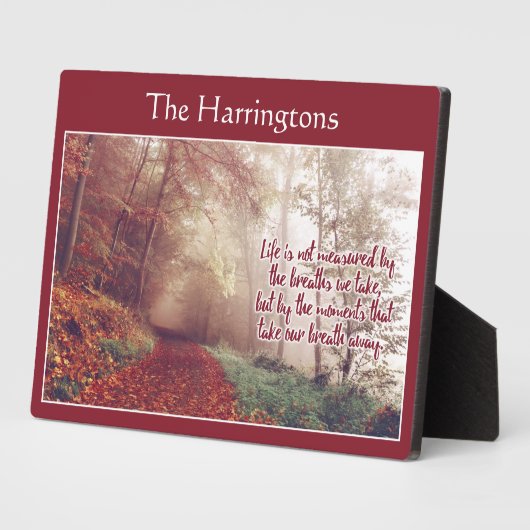 Aangepaste naam levensofferte fotoplaat (Zijkant)