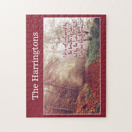 Aangepaste naam levensquote puzzel (Verticaal)