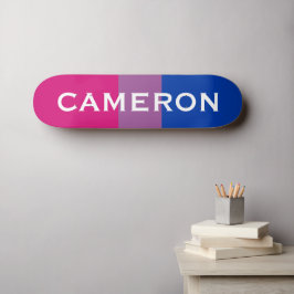 Aangepaste naam LGBTQ Rainbow Bisexual Pride vlag Persoonlijk Skateboard