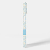 Aangepaste naam: licht blauw en crème Case-Mate iPhone case (Achterkant / Rechts)