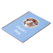 Aangepaste naam Licht Blauw Stomme Paws Diary Notitieboek (Linkerzijde)