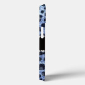 Aangepaste naam lichtblauwe glitter leopard print Case-Mate iPhone case (Achterkant / Rechts)